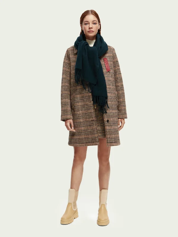 Wool-blended tailored Coat