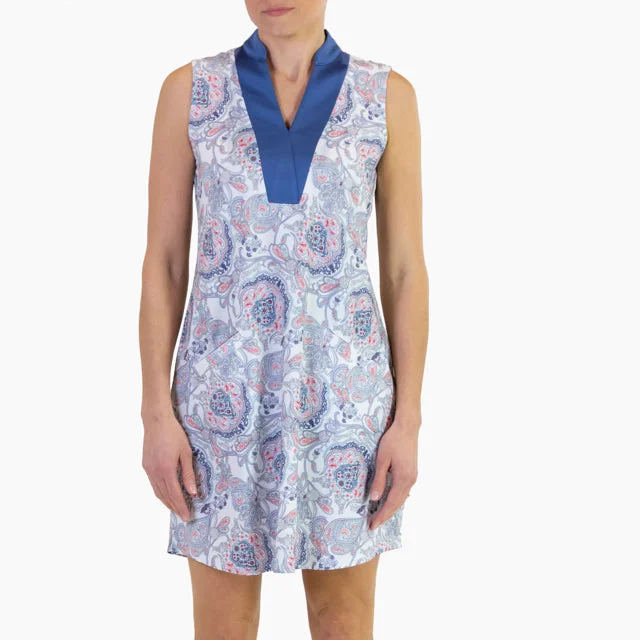 New Jofit Dixie Dress with Wide Blue Placket  Size S