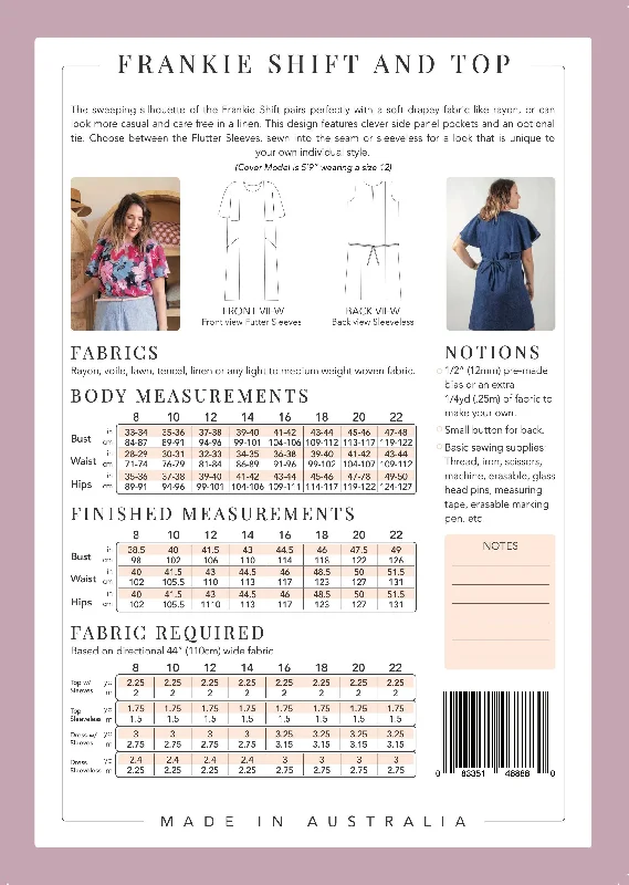 PDF Pattern - Frankie Shift and Top | Sew To Grow