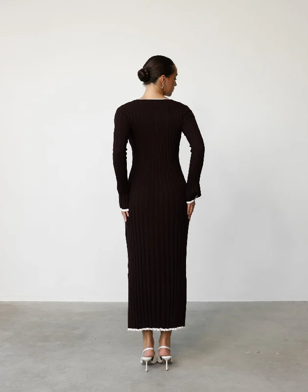 Sloane Maxi Dress (Chocolate)