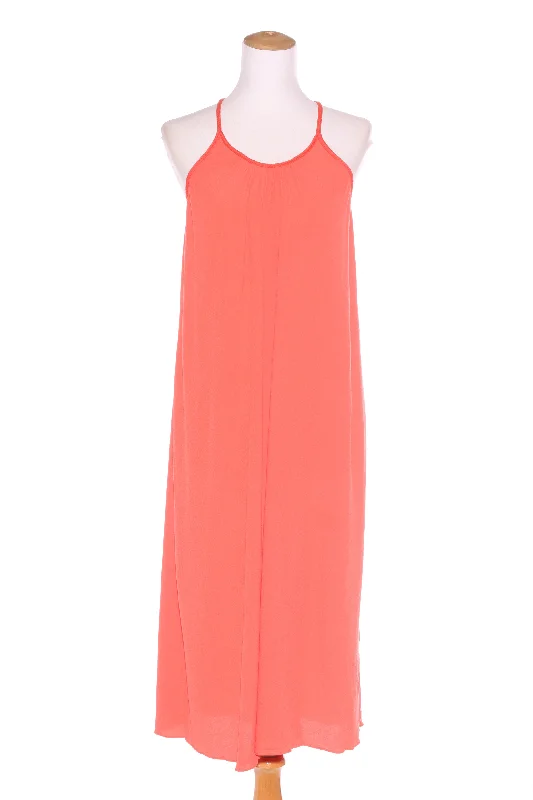 WITCHERY - Plait detail midi dress - Coral! 8-10