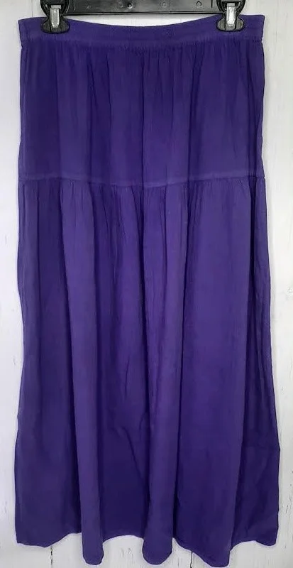 Skirt Long-Purple-Women's- S1687