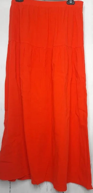 Skirt-Long-Orange Women's-S1687