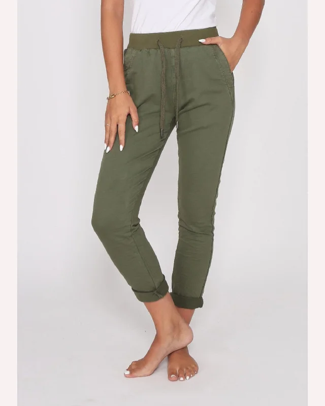 Monaco Jeans Riley Denim Jogger - Khaki