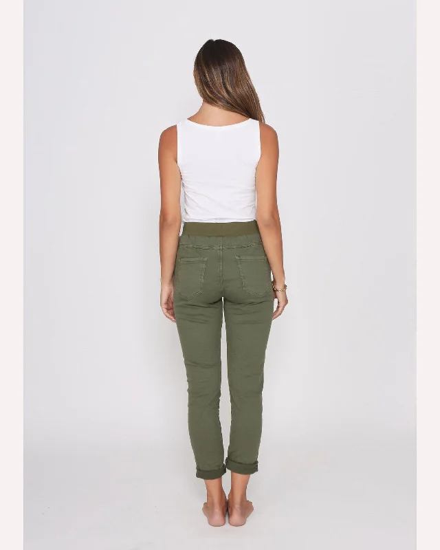 Monaco Jeans Riley Denim Jogger - Khaki