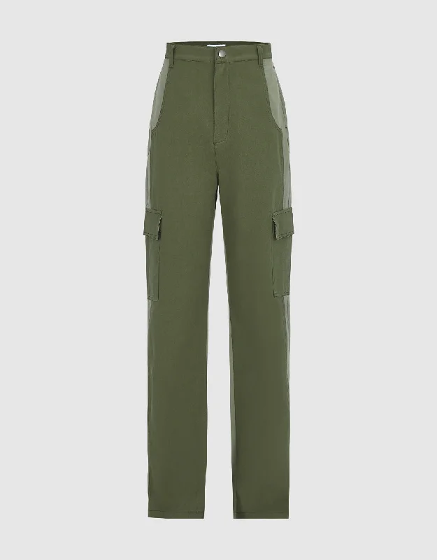 Multi-Pocket Straight Pants