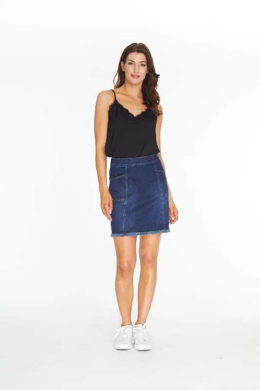 Skort- Blue Denim-Womens-M22703wm