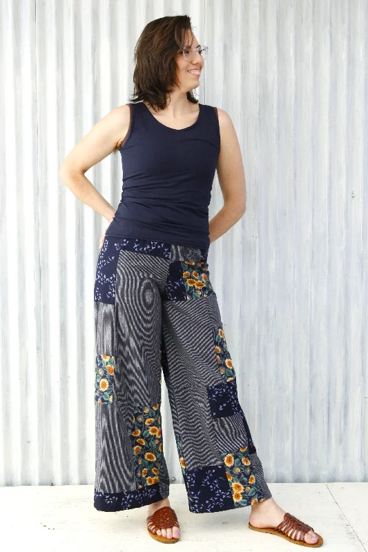 Sunflower Patchwork Pants