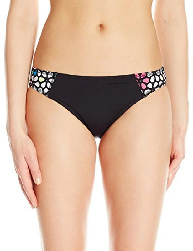 Anne Cole Locker Women's Spliced Bikini Bottom, Multi, L