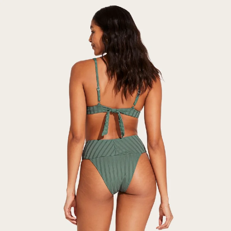 Emmi High Waist Bottom (Aloe Superrib)