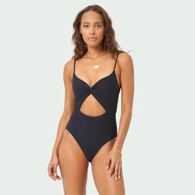 Kyslee One Piece Swimsuit (Black)