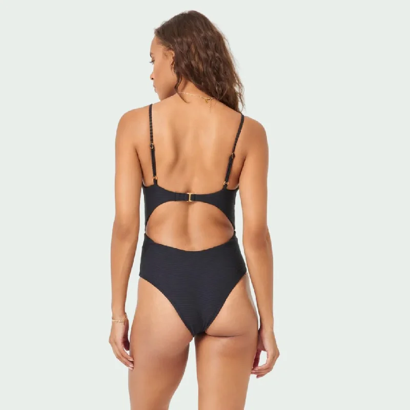 Kyslee One Piece Swimsuit (Black)