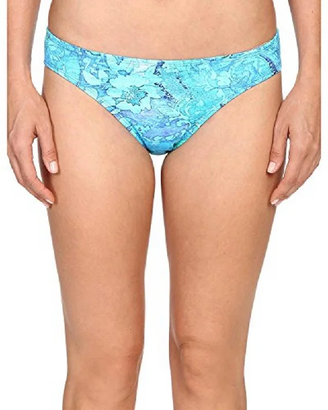 Ralph Lauren Women's Floral Hipster Swimsuit Bottoms, Plate Blue, 14