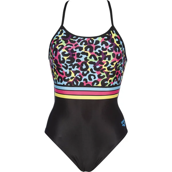 Women's Heat Stripes Accelerate Back One-Piece