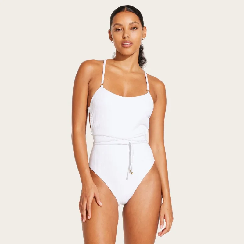 Yara Wrap One Piece (White)