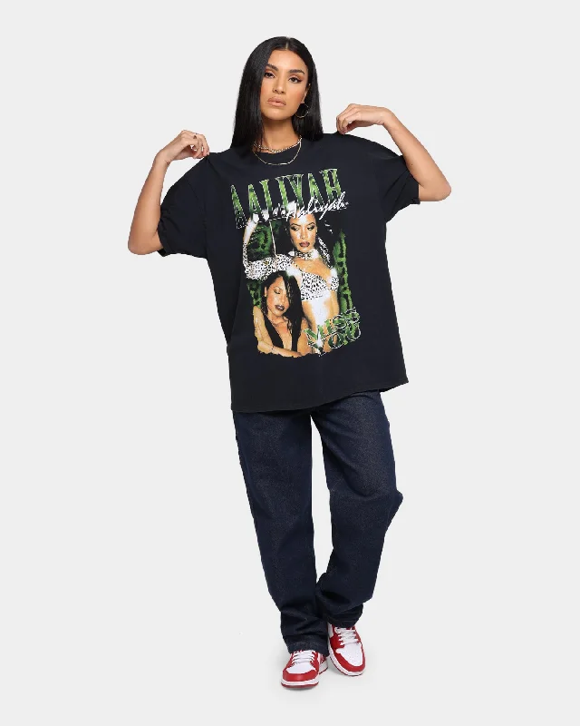 Aaliyah Miss You Vintage T-Shirt Black Wash