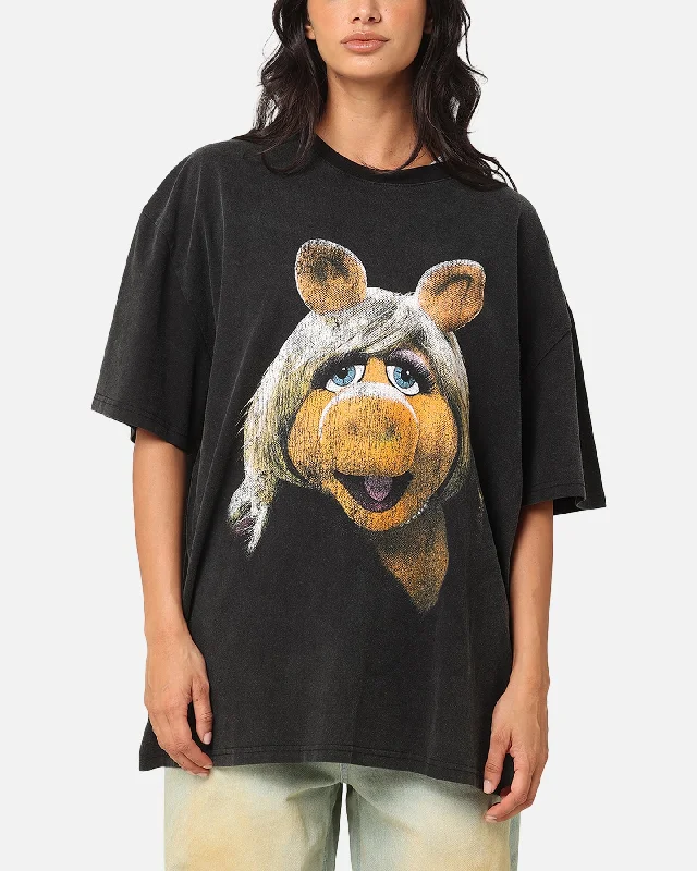 American Thrift Disney The Muppets Miss Piggy Heavy T-Shirt Vintage Black