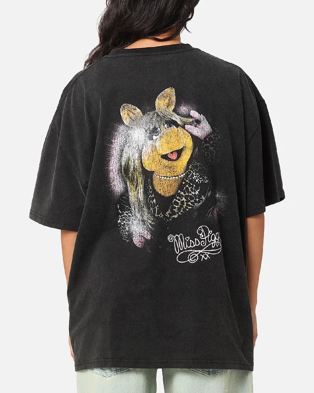 American Thrift Disney The Muppets Miss Piggy Heavy T-Shirt Vintage Black