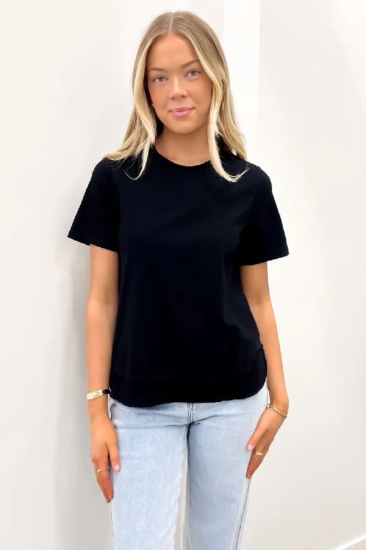 Farrah Short Sleeve Tee Black