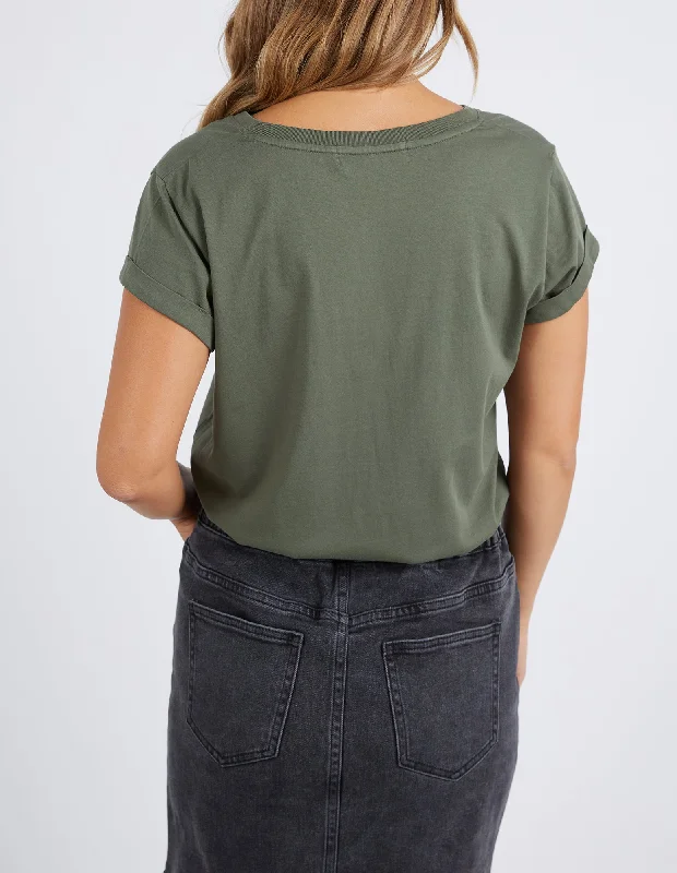 Foxwood Manly Vee Tee - Khaki