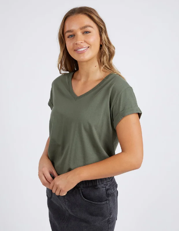 Foxwood Manly Vee Tee - Khaki