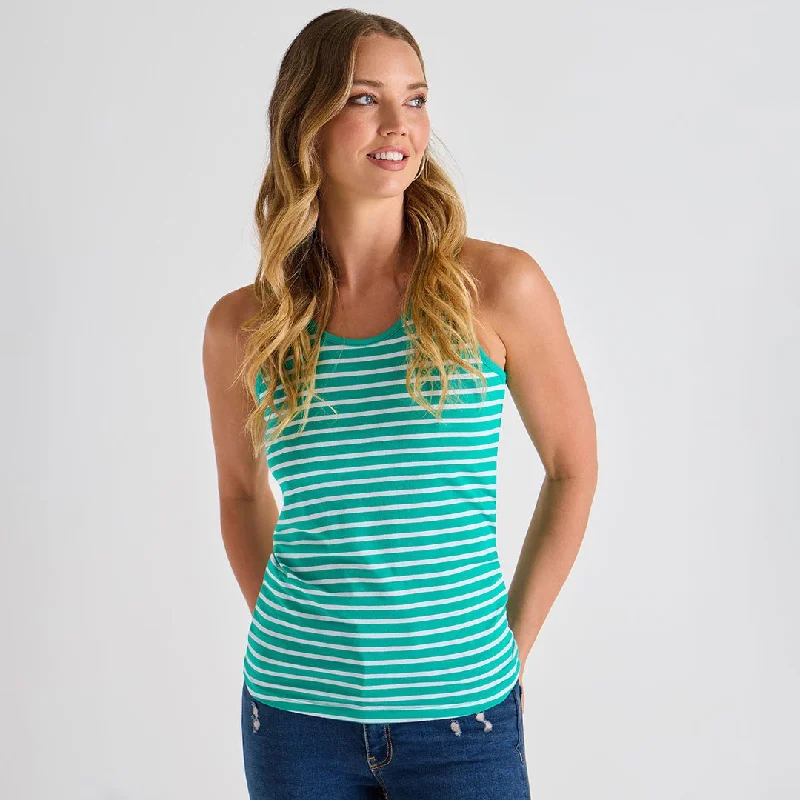 Ladies Jade Striped Vest