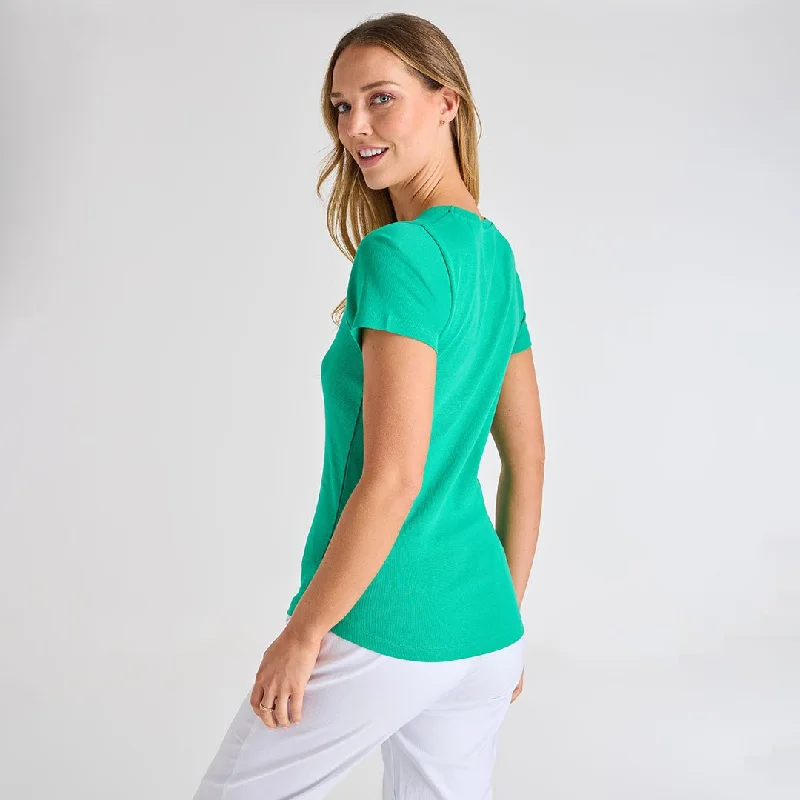 Ladies Mint Crew Neck T-Shirt