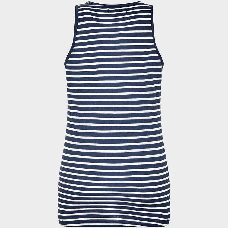 Ladies Navy Striped Vest