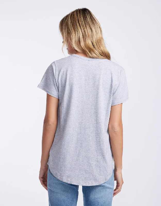 Original Round Neck T-Shirt - Grey Marle