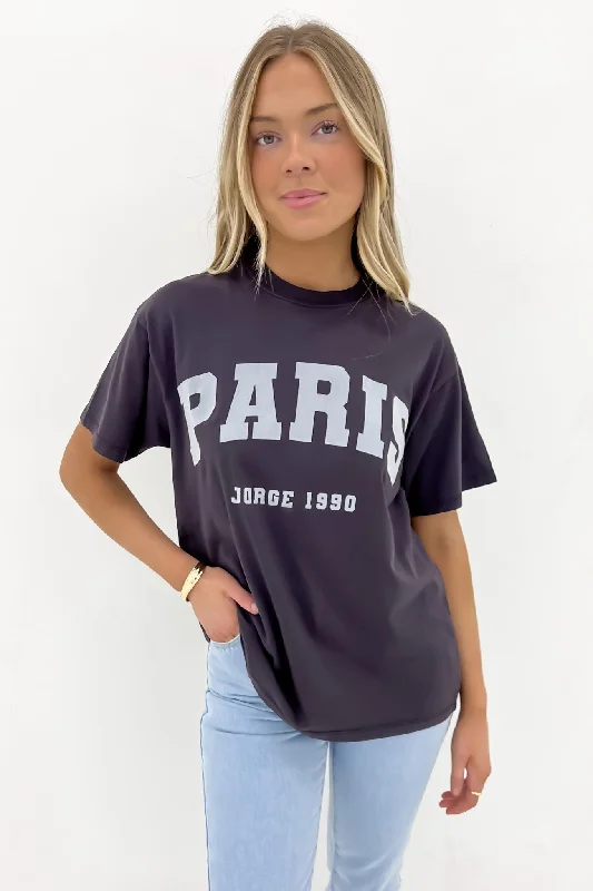 Paris Tee Washed Black