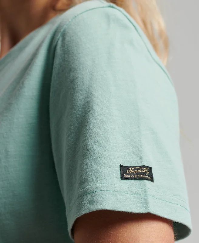 Vintage Logo Narrative T Shirt | Fresh Mint Green