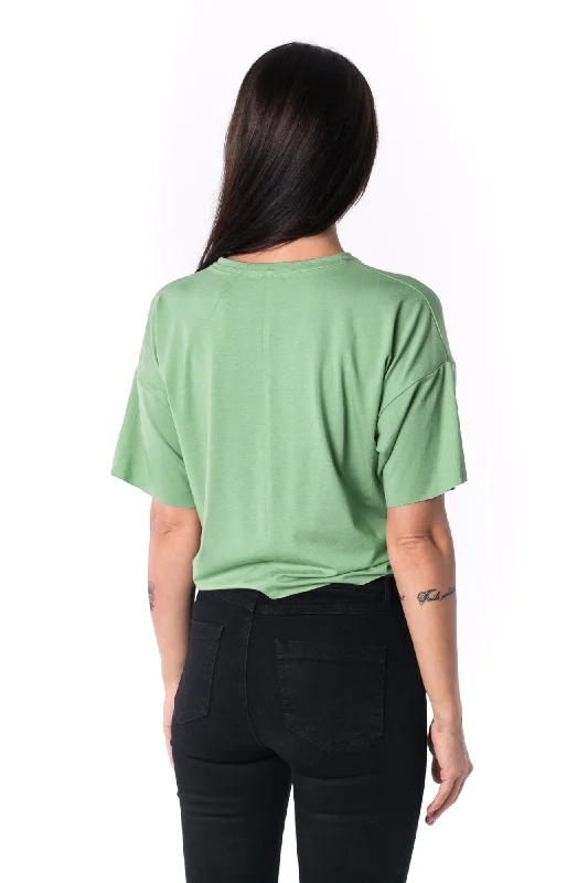 TheG Woman Panelled Oversize Crop Tee 17 // mentol