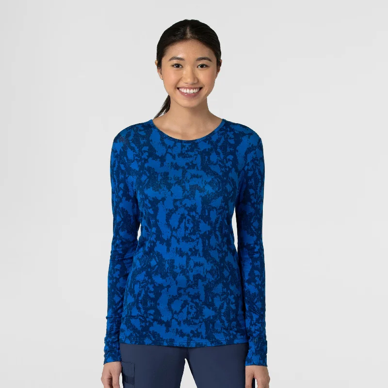 Women's All-over Print Silky Tee - Midnight Mist