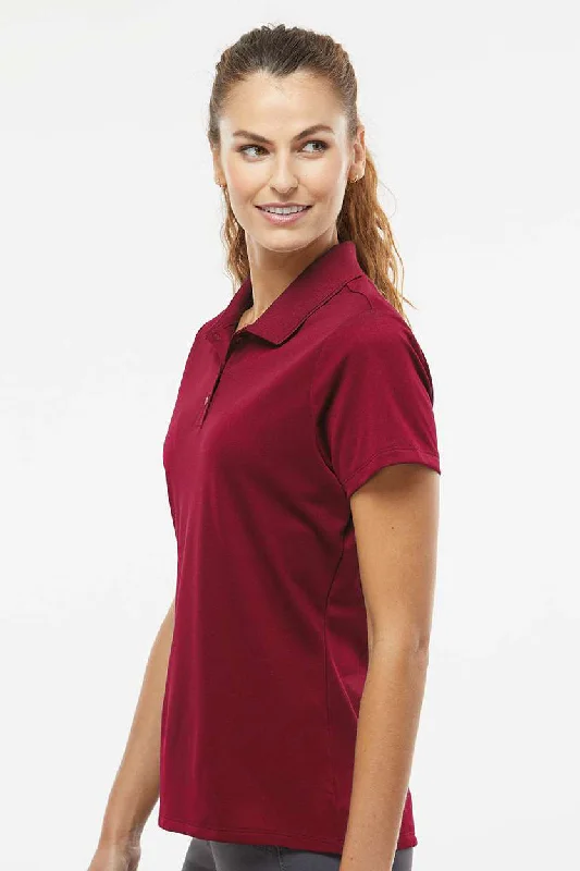 Adidas Womens UV Protection Short Sleeve Polo Shirt - Collegiate Burgundy - NEW