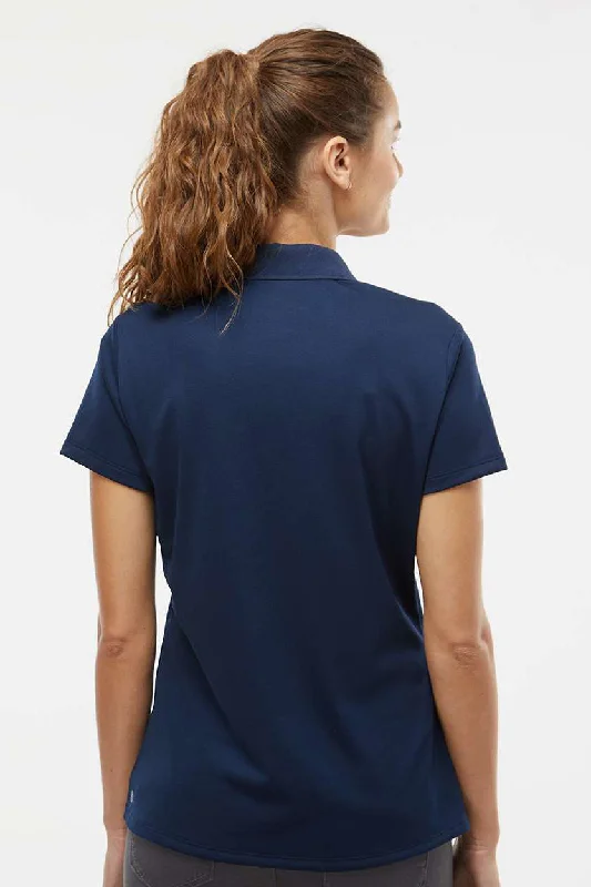 Adidas Womens UV Protection Short Sleeve Polo Shirt - Collegiate Navy Blue - NEW