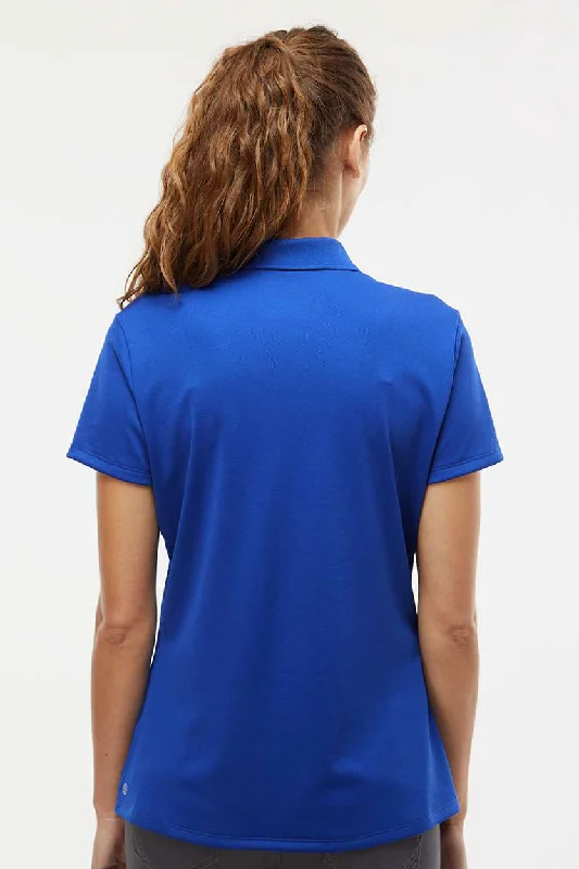 Adidas Womens UV Protection Short Sleeve Polo Shirt - Collegiate Royal Blue - NEW