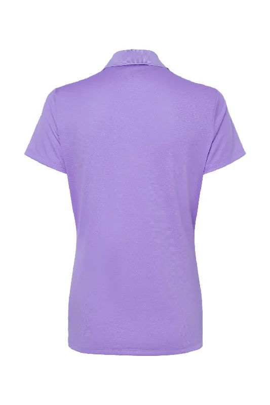 Adidas Womens UV Protection Short Sleeve Polo Shirt - Light Flash Purple - NEW