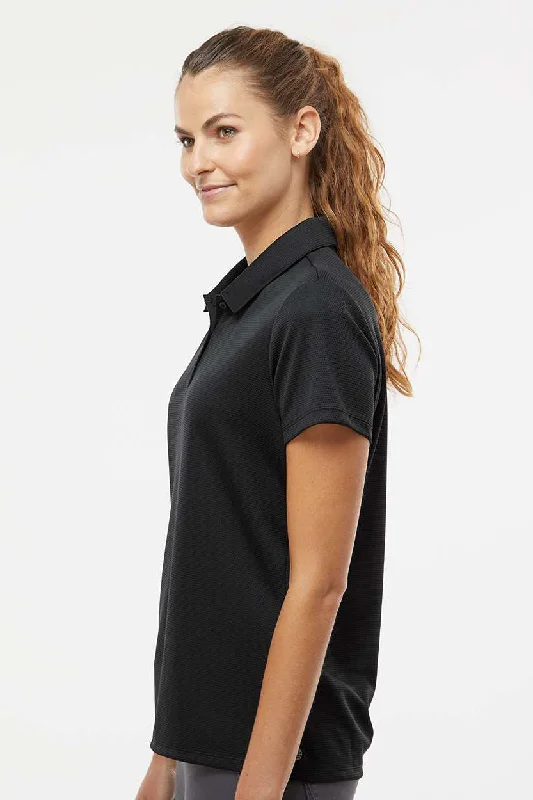 Adidas Womens Micro Pique Short Sleeve Polo Shirt - Black - NEW