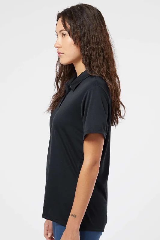 Adidas Womens Performance UPF 50+ Short Sleeve Polo Shirt - Black - NEW