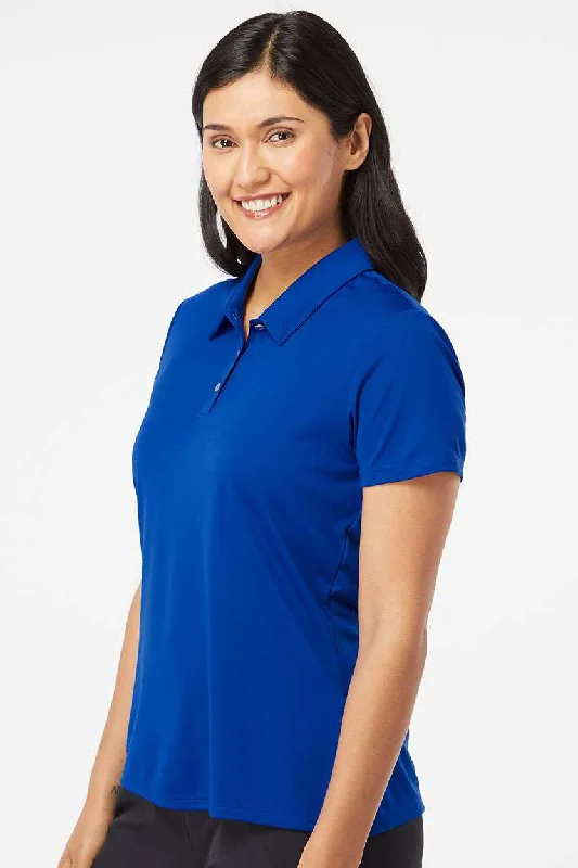 Adidas Womens Performance UPF 50+ Short Sleeve Polo Shirt - Collegiate Royal Blue - NEW