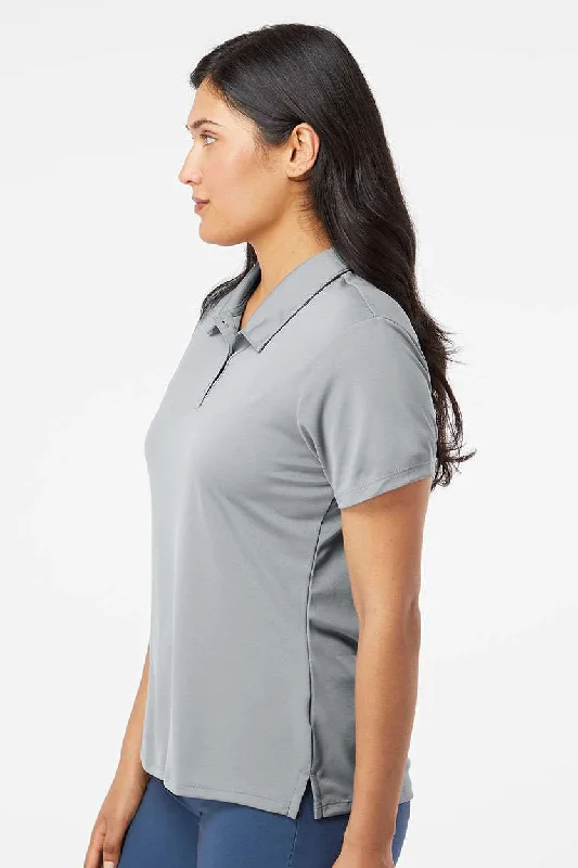 Adidas Womens Performance UPF 50+ Short Sleeve Polo Shirt - Grey - NEW