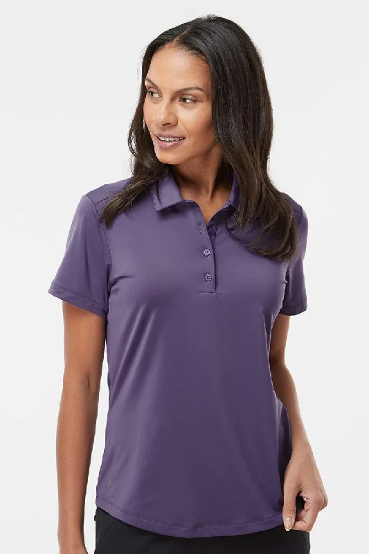 Adidas Womens Ultimate Moisture Wicking Short Sleeve Polo Shirt - Tech Purple - NEW