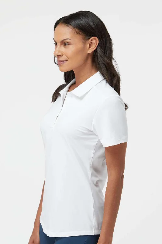 Adidas Womens Ultimate Moisture Wicking Short Sleeve Polo Shirt - White - NEW