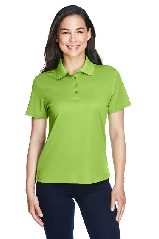 Core 365 Womens Origin Performance Moisture Wicking Short Sleeve Polo Shirt - Acid Green