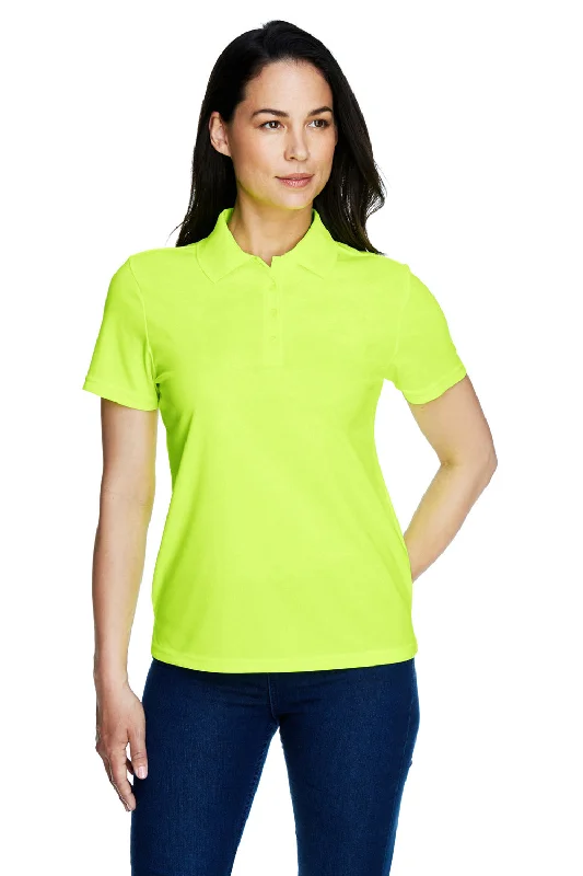 Core 365 Womens Origin Performance Moisture Wicking Short Sleeve Polo Shirt - Safety Yellow