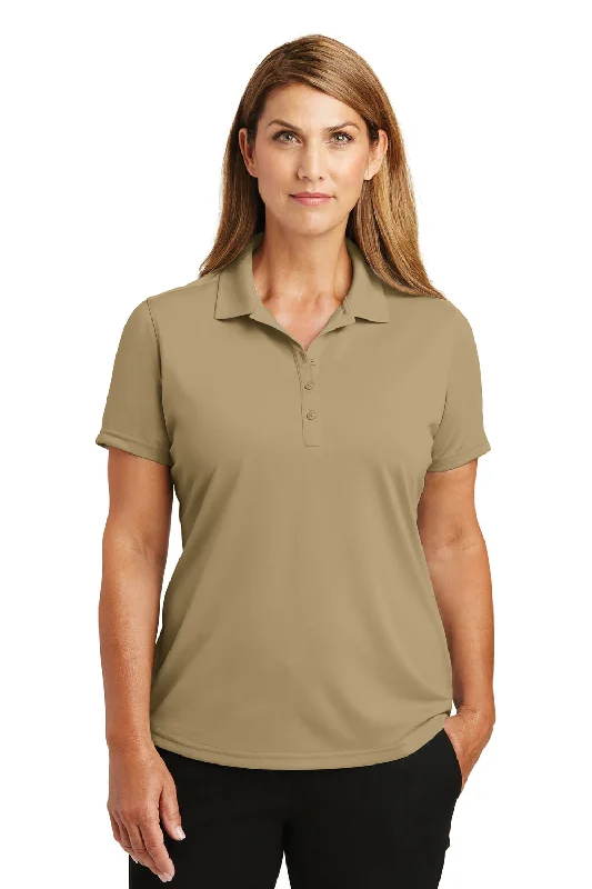 CornerStone Womens Select Moisture Wicking Short Sleeve Polo Shirt - Tan