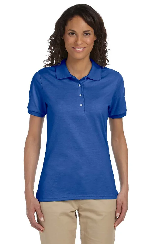 Jerzees Womens SpotShield Stain Resistant Short Sleeve Polo Shirt - Royal Blue