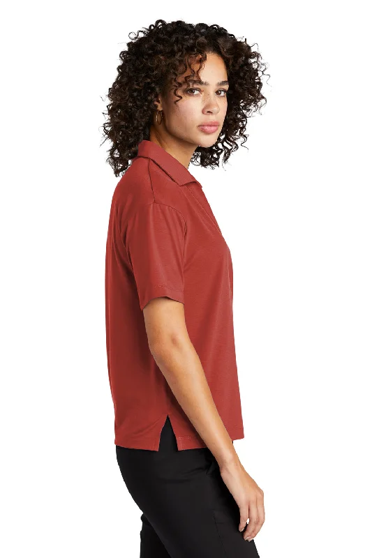 Mercer+Mettle Womens Moisture Wicking Short Sleeve Polo Shirt - Terracotta Red