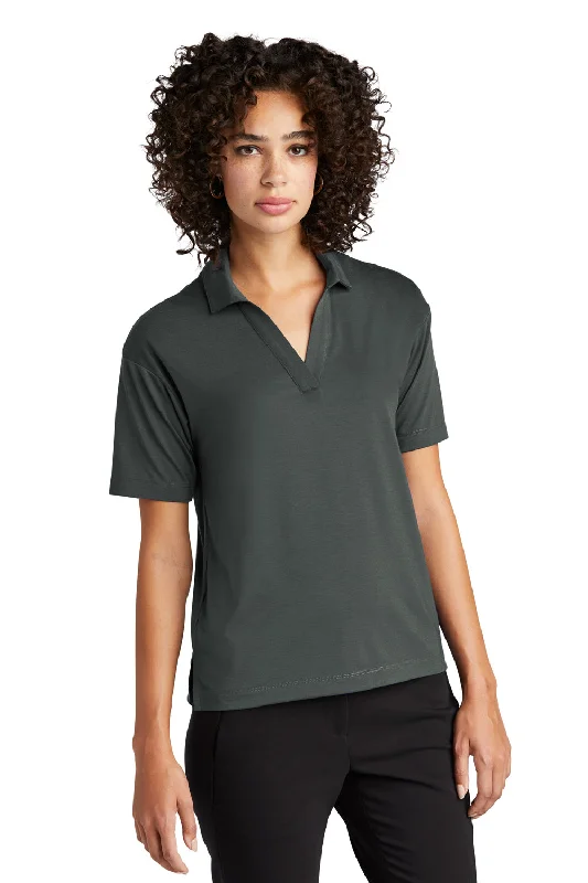 Mercer+Mettle Womens Moisture Wicking Short Sleeve Polo Shirt - Anchor Grey