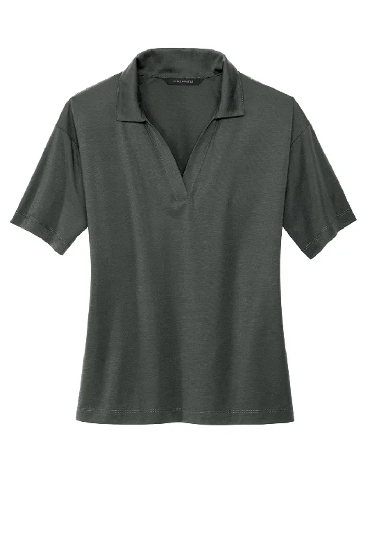 Mercer+Mettle Womens Moisture Wicking Short Sleeve Polo Shirt - Anchor Grey